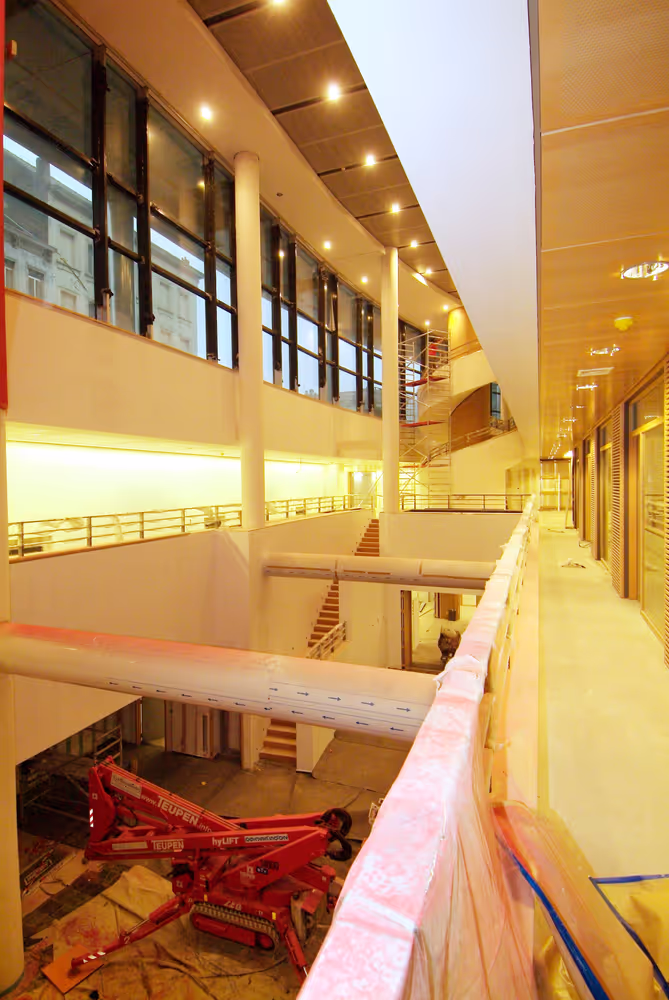 Construction site of the D5 - JAN building in Brussels