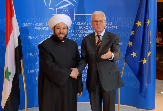 Fotografia 2: EP President meets with the Grand Mufti of Syria.