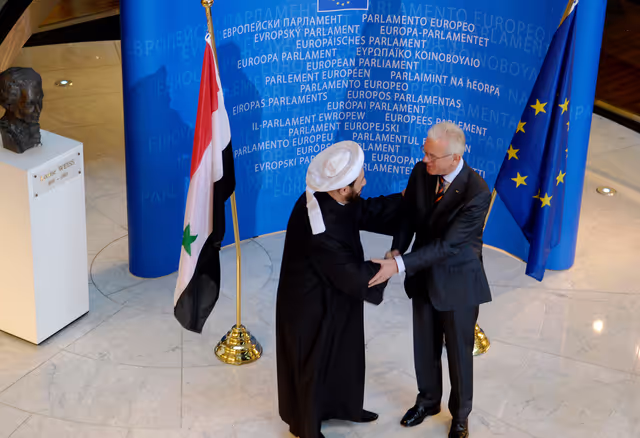 Fotografia 12: EP President meets with the Grand Mufti of Syria.