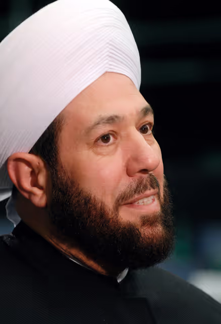 Fotografia 22: Interview with the Grand Mufti of Syria.