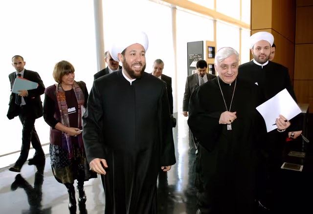 Fotografia 18: Interview with the Grand Mufti of Syria.