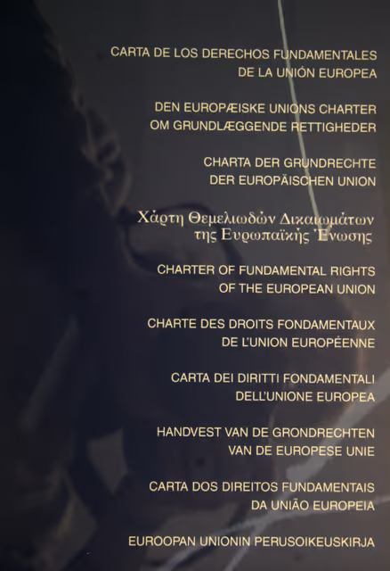 Foto 4: Charter of Fundamental Rights.