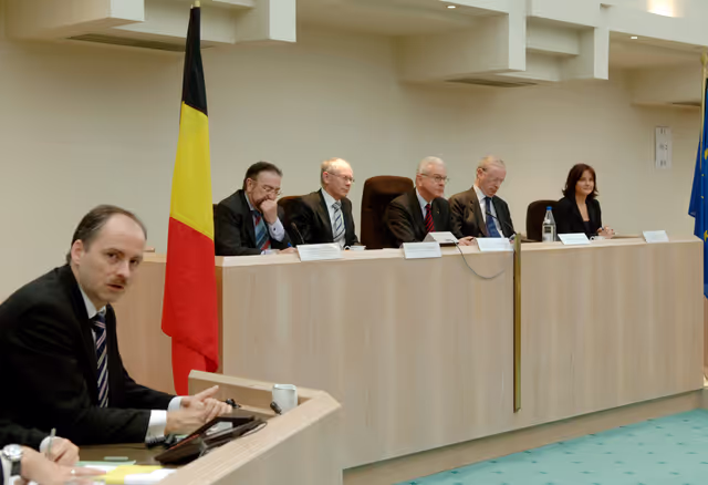 Fotografia 1: Official visit of the President of the EP to Belgium. Visit of the Belgian Parliament.