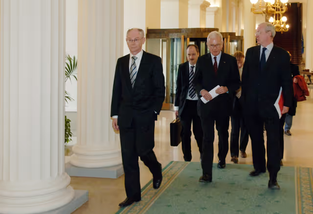 Fotografia 7: Official visit of the President of the EP to Belgium. Visit of the Belgian Parliament.