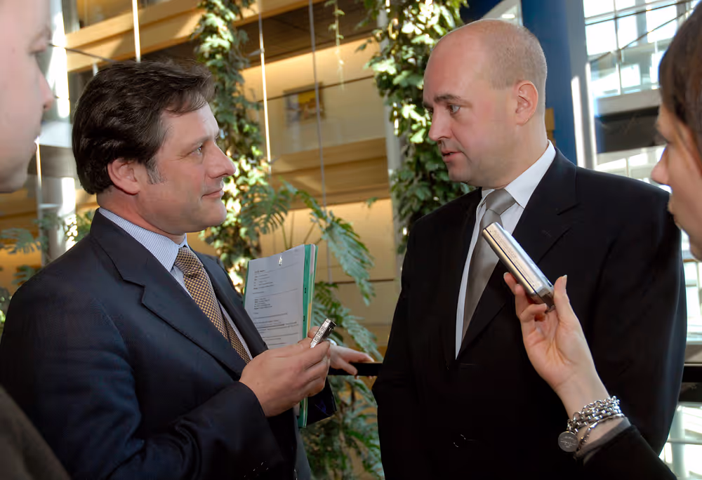 Press point by the Swedish Prime Minister during his visit to the EP.