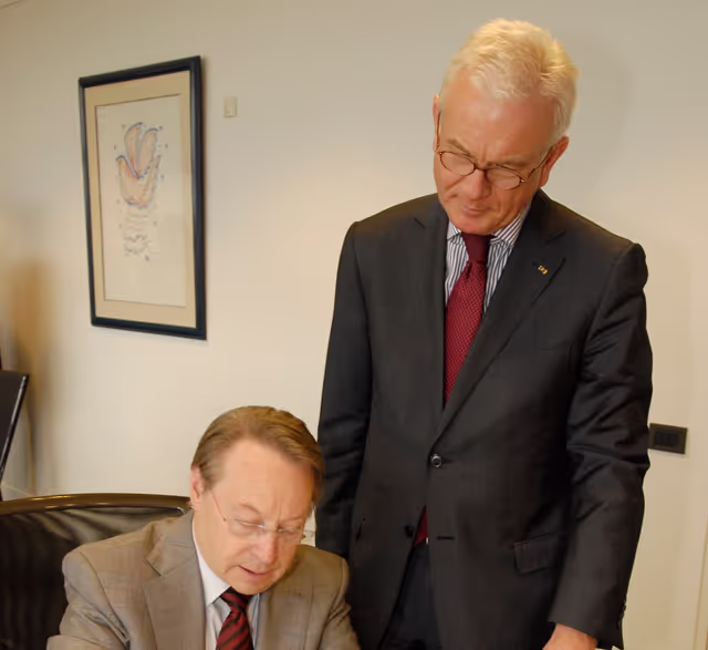 Foto 26: EP President meets with the President of the Parliamentary Assembly of the Council of Europe.