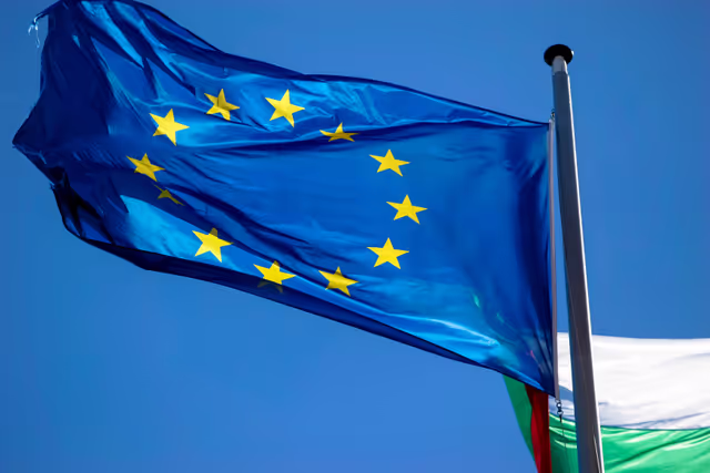 Photo 9: European flag floating in the wind