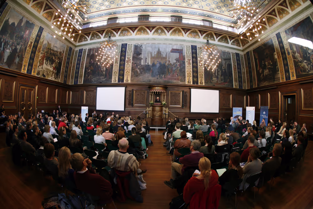 Hans-Gert POTTERING, EP President, participates a seminar hosted by Rector Ralph HEMMINGSEN and Prorector Lykke FRIIS at  the University of Copenhagen, April 1, 2008..