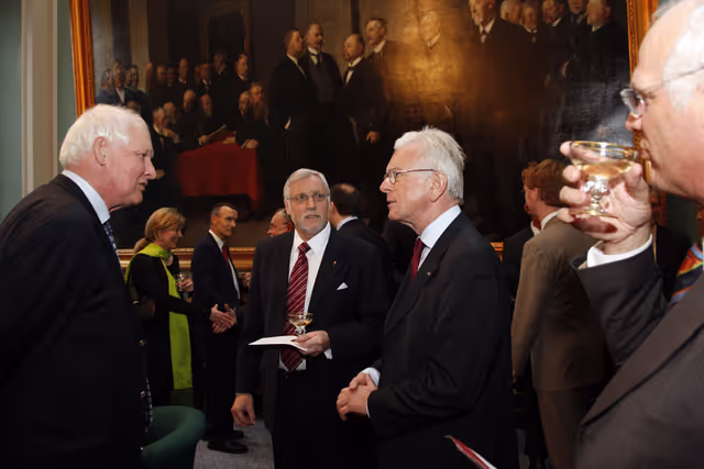 Снимка 46: Hans-Gert POTTERING, EP President, is received by her Majesty the Queen with president of the Folketing Thor PEDERSEN during his official visit to Danemark, Copenhagen, April 1st, 2008...