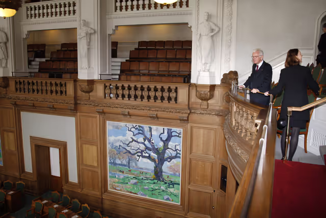 Снимка 30: Hans-Gert POTTERING, EP President visits Folketinget, Danish Parliament during his official visit to Danemark, Copenhagen, April 2nd, 2008....