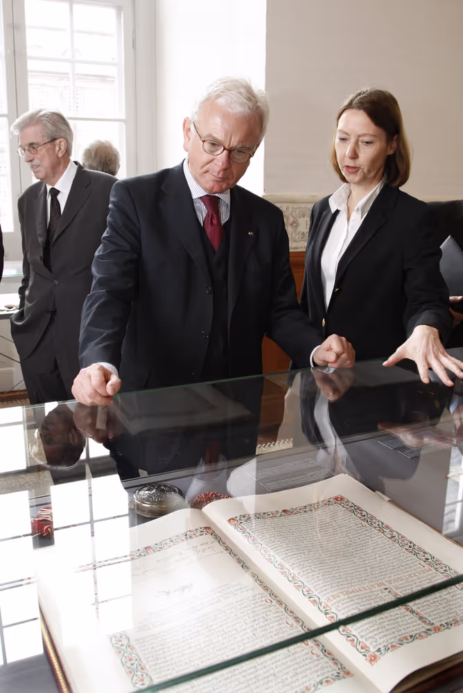 Hans-Gert POTTERING, EP President visits Folketinget, Danish Parliament during his official visit to Danemark, Copenhagen, April 2nd, 2008....