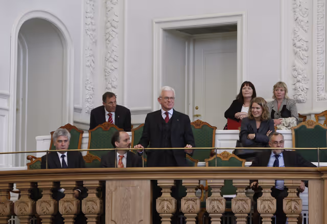 Снимка 31: Hans-Gert POTTERING, EP President visits Folketinget, Danish Parliament during his official visit to Danemark, Copenhagen, April 2nd, 2008....