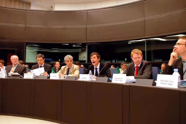 Presentation of the French Presidency program to the Conference on Presidents by French State Secretary for European Affairs