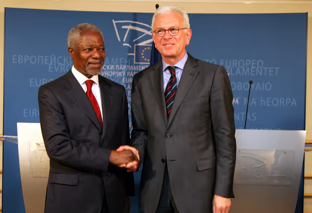 Foto 2: EP President meets with UN former Secretary General in Brussels