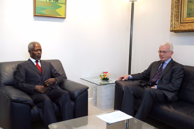 Foto 14: EP President meets with UN former Secretary General in Brussels