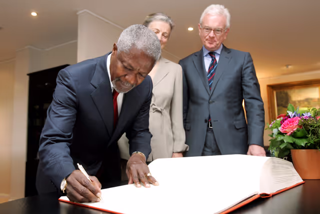 Foto 16: EP President meets with UN former Secretary General in Brussels