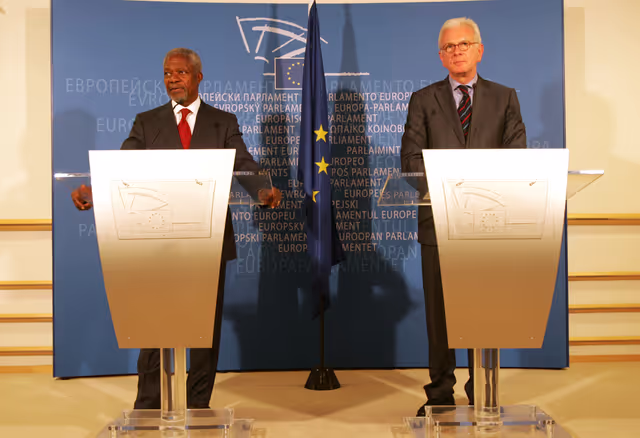 Foto 9: EP President meets with UN former Secretary General in Brussels