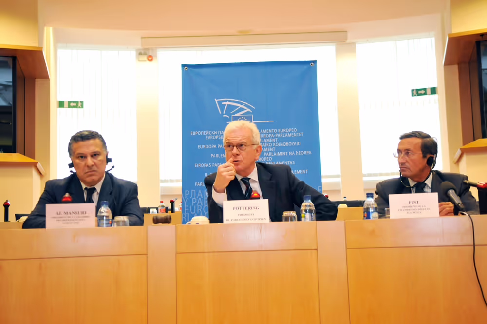 EMPA bureau meeting in Brussels - The newly-elected Bureau of the Euro-Mediterranean Parliamentary Assembly (EMPA) has discussed the role of the Assembly as parliamentary dimension of the Barcelona Process: Union for the Mediterranean. This meeting has been the first one following the election of the new EMPA Bureau at the annual plenary session of March 2008