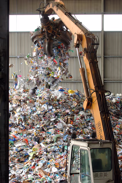 Снимка 7: Recycling industry and waste processing in Strasbourg.