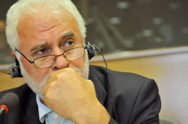 Vincenzo AITA in a meeting at the EP in Brussels