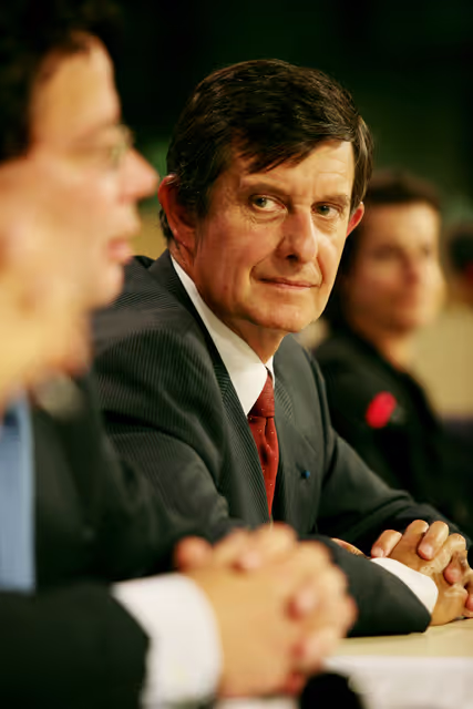 Foto 8: Press conference on the combined programme of the French, Czech and Swedish Presidencies.