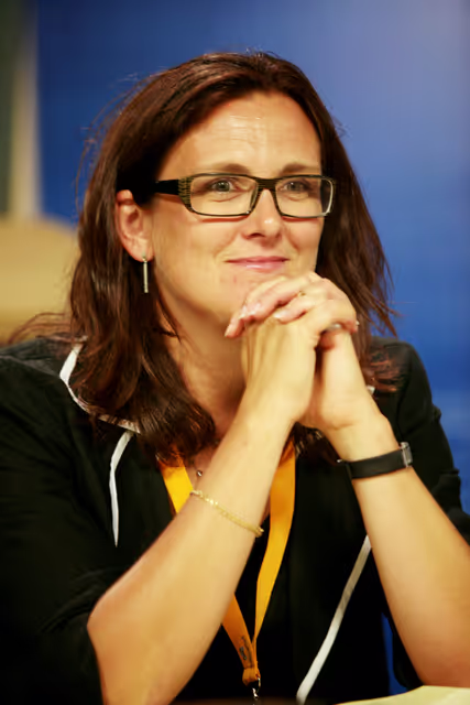 Foto 12: Press conference on the combined programme of the French, Czech and Swedish Presidencies.