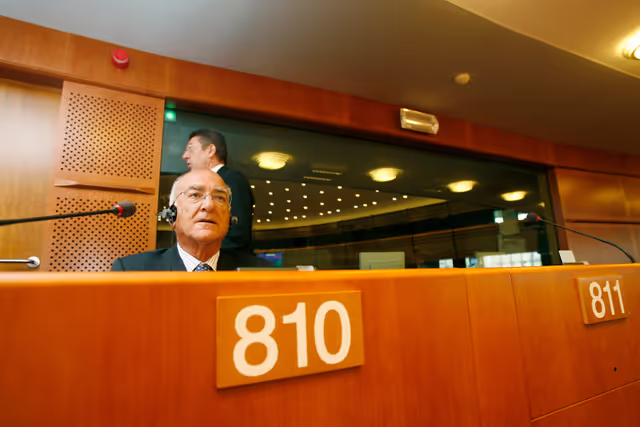 Donato Tommaso VERALDI in plenary session in Brussels.