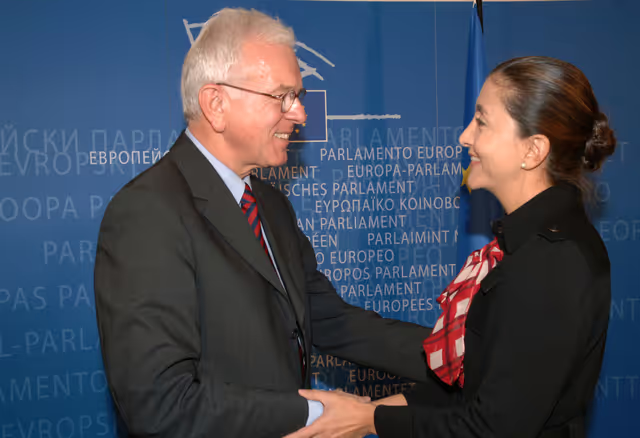 EP President meets with the  former Colombian presidential candidate freed from 6 years as a hostage in July 2008.