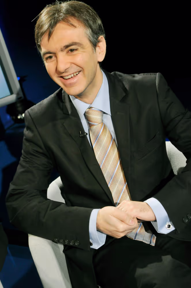 television interview with MEPs at the EP in Brussels.