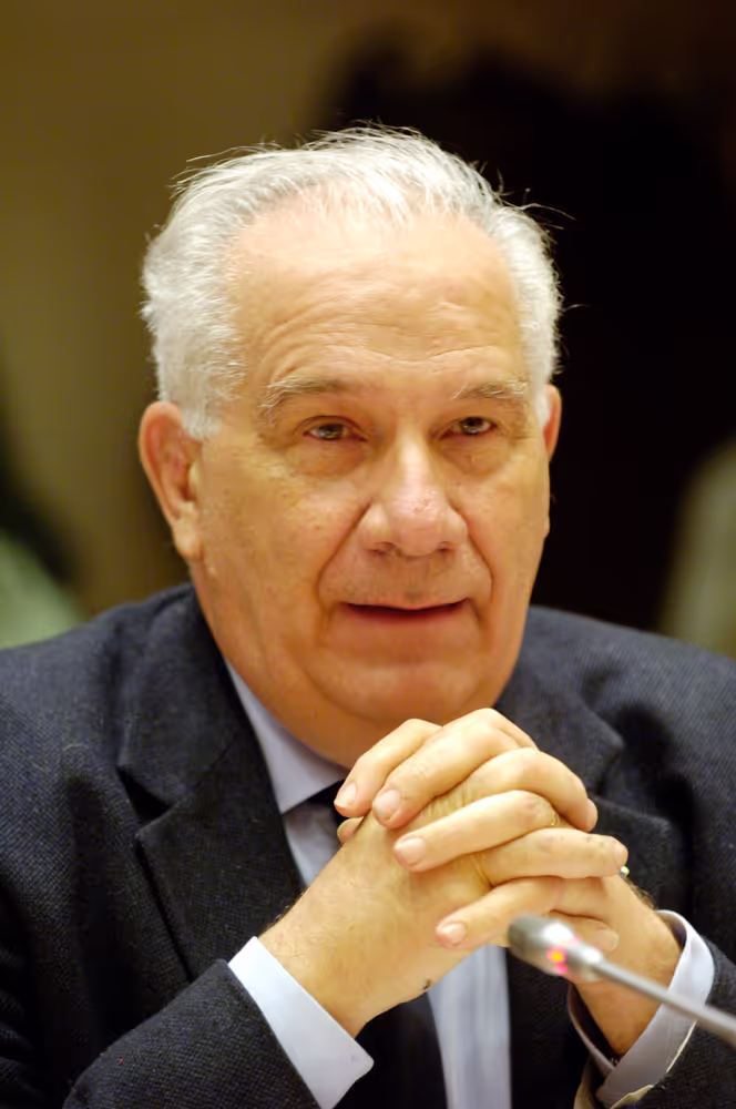 MEP Carlo CASINI attends a meeting in Brussels