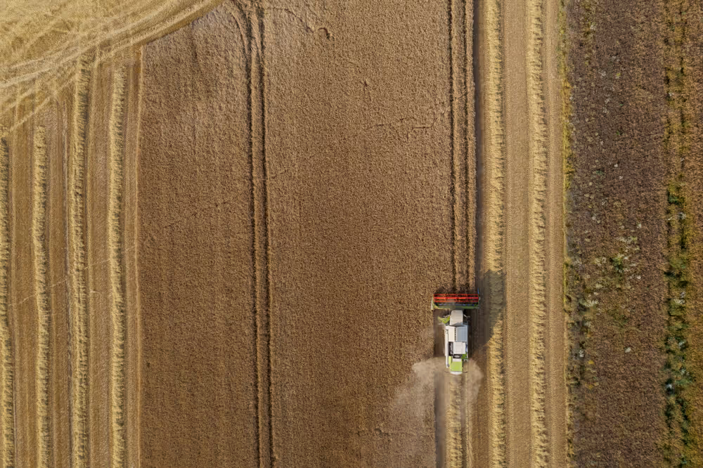 Barley harvest in Luxembourg, July 22, 2021..