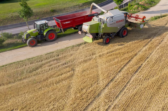 Nuotrauka 3: Barley harvest in Luxembourg, July 22, 2021..