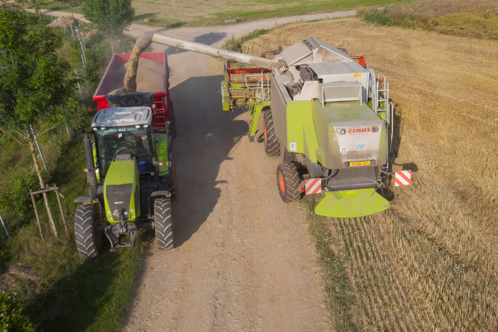 Barley harvest in Luxembourg, July 22, 2021..