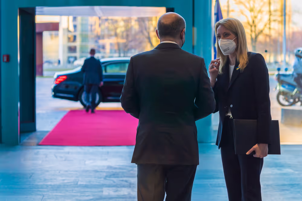 Official Visit of Roberta METSOLA, EP President to Berlin.- Meeting with Olaf SCHOLZ, German Federal Chancellor.- Joint press point with Olaf SCHOLZ, German Federal Chancellor