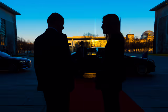 Fotagrafa 12: Official Visit of Roberta METSOLA, EP President to Berlin.- Meeting with Olaf SCHOLZ, German Federal Chancellor.- Joint press point with Olaf SCHOLZ, German Federal Chancellor