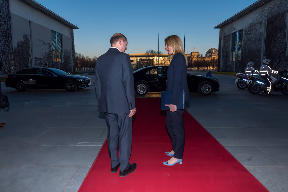 Official Visit of Roberta METSOLA, EP President to Berlin.- Meeting with Olaf SCHOLZ, German Federal Chancellor.- Joint press point with Olaf SCHOLZ, German Federal Chancellor