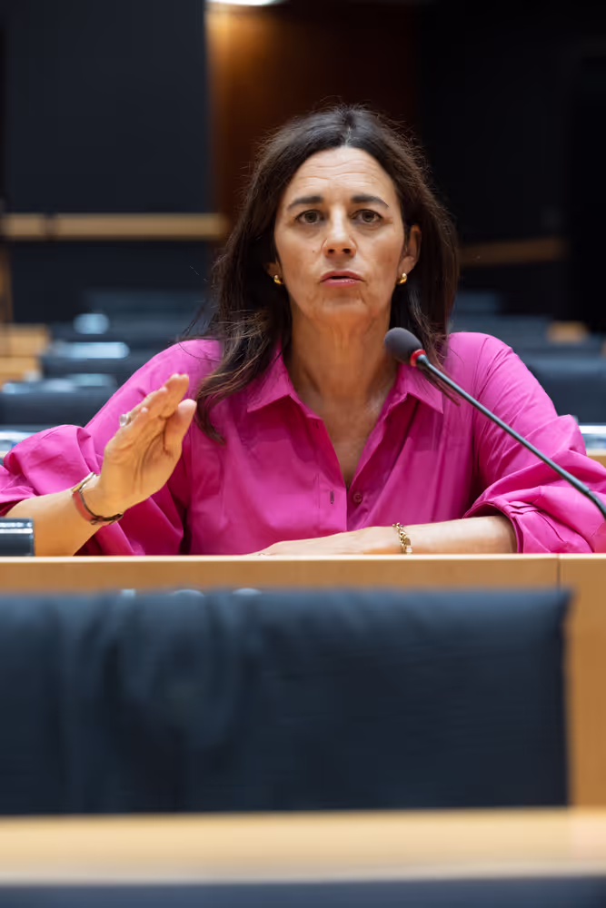 Laurence Farreng in the EP in Brussels