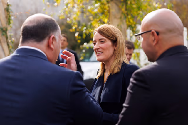 Photo 12: Official visit by Roberta METSOLA, EP President to Malta - Addresses at Valletta, Attard