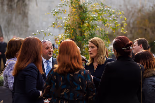 Photo 10: Official visit by Roberta METSOLA, EP President to Malta - Addresses at Valletta, Attard