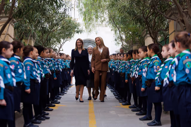 Official visit by Roberta METSOLA, EP President to Malta - Meeting with students at St Joseph School, Sliema