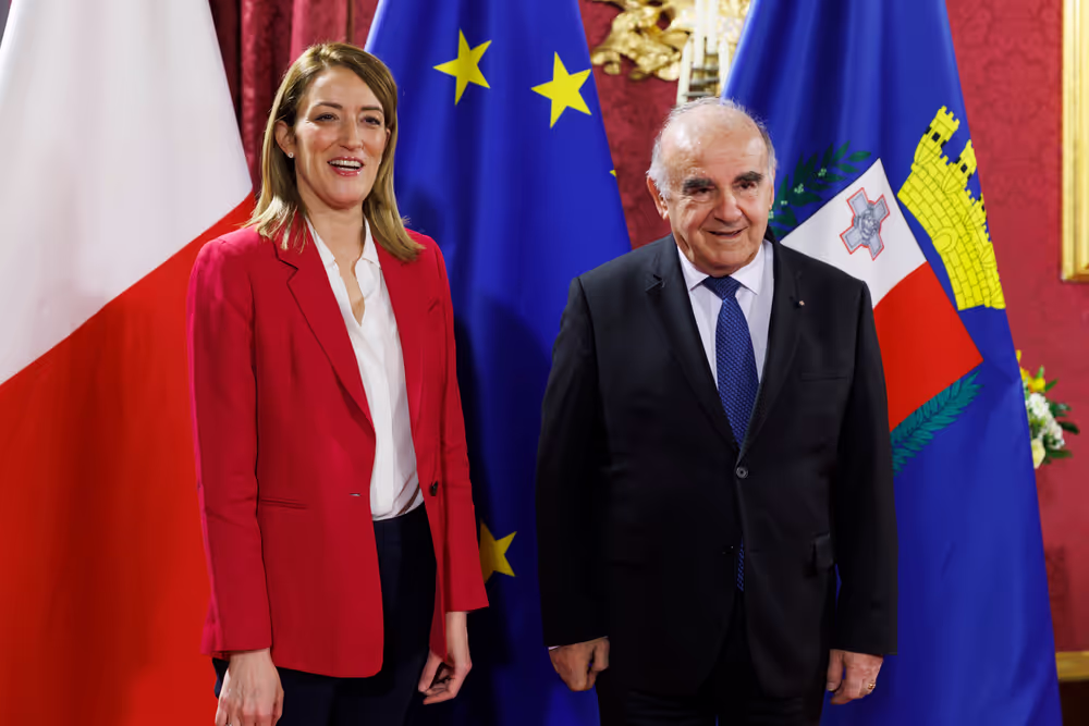 Official visit by Roberta METSOLA, EP President to Malta - Meeting with George VELLA, President of Malta