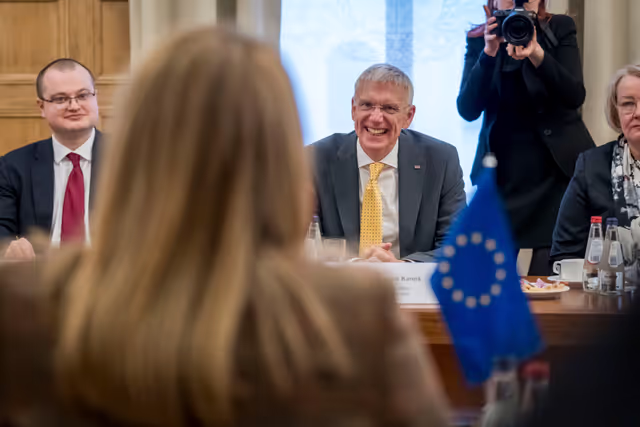 Official visit by Roberta METSOLA, EP President to Riga (Latvia) - Meeting with Krišjanis KARIŅŠMinister of Foreign Affairs of the Republic of Latvia