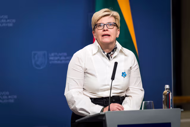 Official visit by Roberta METSOLA, EP President to Vilnius (Lithuania) - Press Point after the Meeting with Ingrida ŠIMONYTĖ, Lithuanian Prime Minister