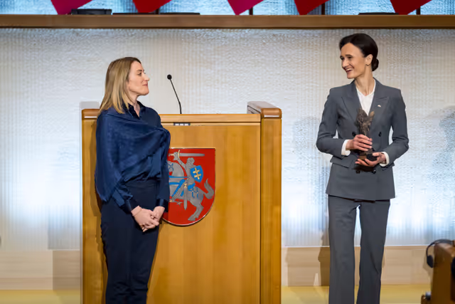 Official visit by Roberta METSOLA, EP President to Vilnius (Lithuania) - Commemoration of the Day of Defenders of Freedom and award ceremony of the Freedom Prize of the Republic of Lithuania