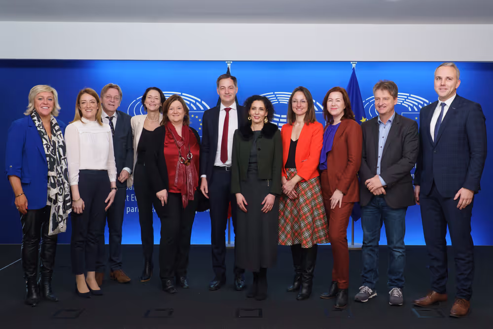 Roberta METSOLA, EP President meets with Alexander DE CROO, Belgian Prime Minister