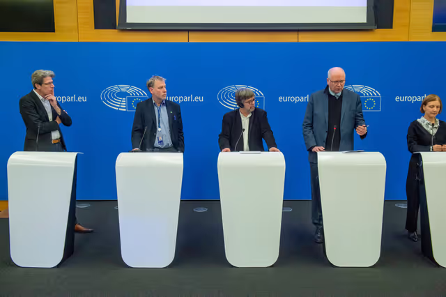 Foto 4: Press conference on on the provisional deal on anti-money laundering package