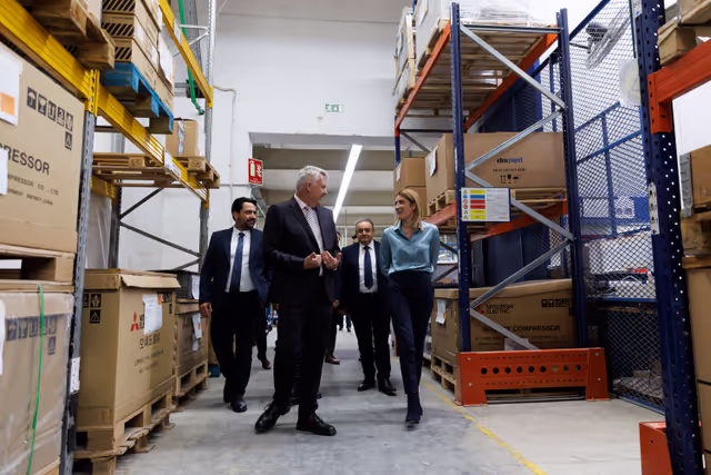 Photo 10: Official visit by Roberta METSOLA, EP President to Malta - Visit to Seifert Systems, Birżebbugia