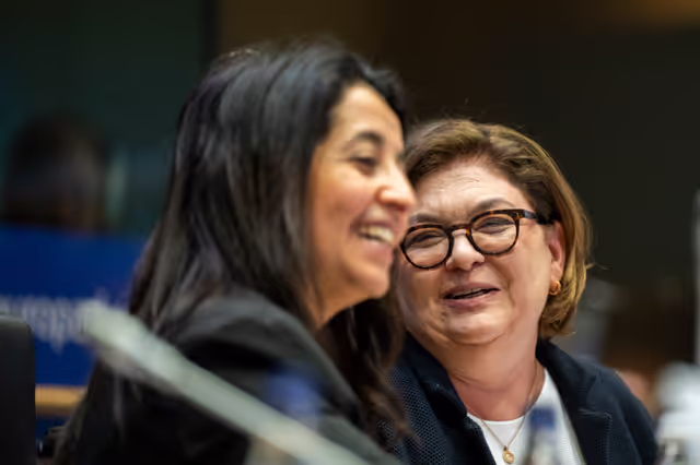 Foto 3: TRAN - Exchange of views with Commissioner  Adina-Ioana VALEAN in the framework of the Structured Dialogue