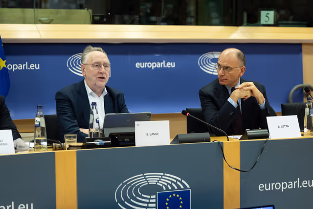Φωτογραφία 16: INTA - Exchange of views with former Italian prime minister Enrico Letta on the preparation of the High Level Report on the Future of the Single Market