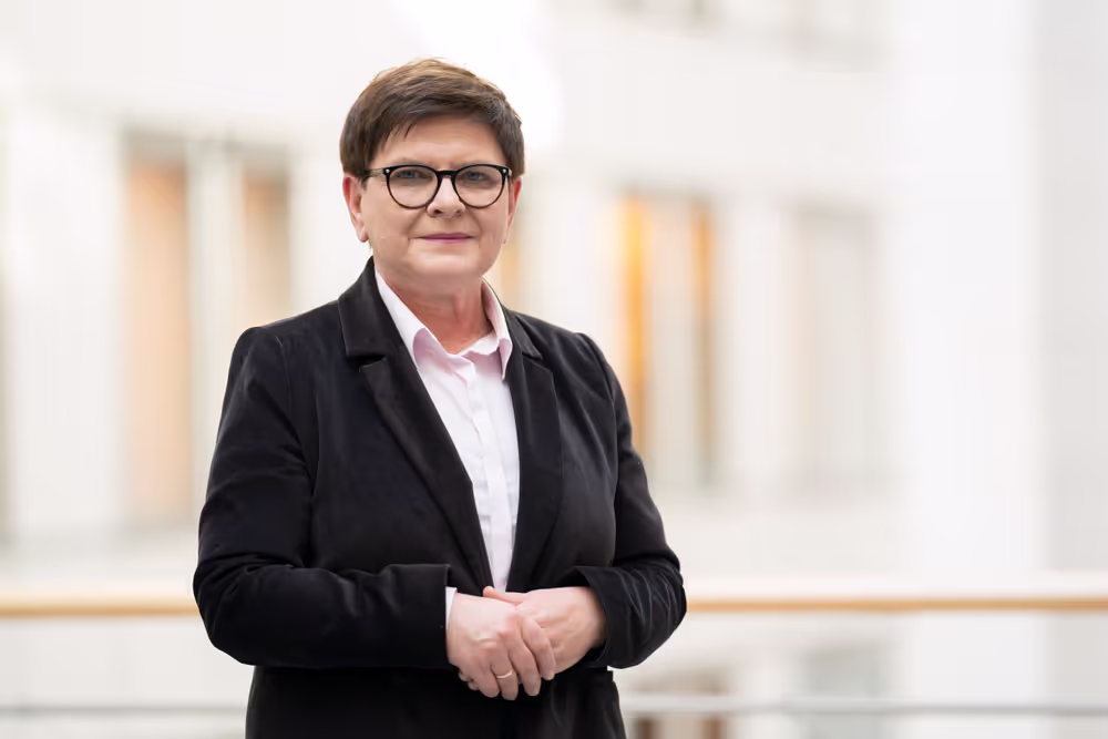 Beata SZYDLO in the EP in Brussels